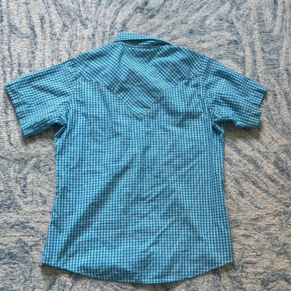 Vintage checkered, Wrangler snap top medium - Picture 4 of 4